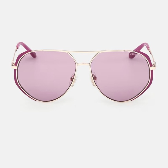 Guess Accessories - Guess Pink Aviator Sunglasses